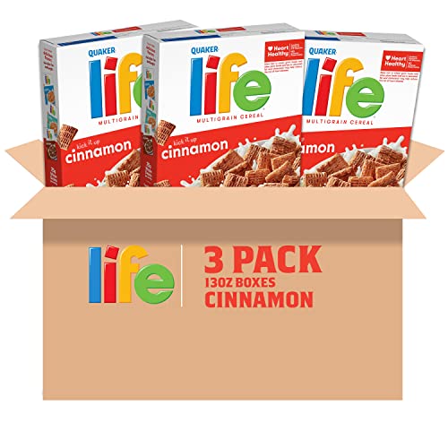 3-Pack 13-Oz Quaker Life Breakfast Cereal (Cinnamon) $6.78 w/ S&S + Free Shipping w/ Prime or on $25+