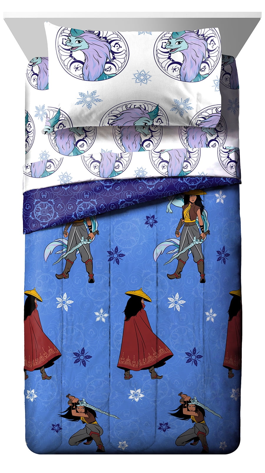 4-Piece Raya and the Last Dragon Bed-in-a-Bag (Twin Size) $19.35 + Free S&H w/ Walmart+ or $35+