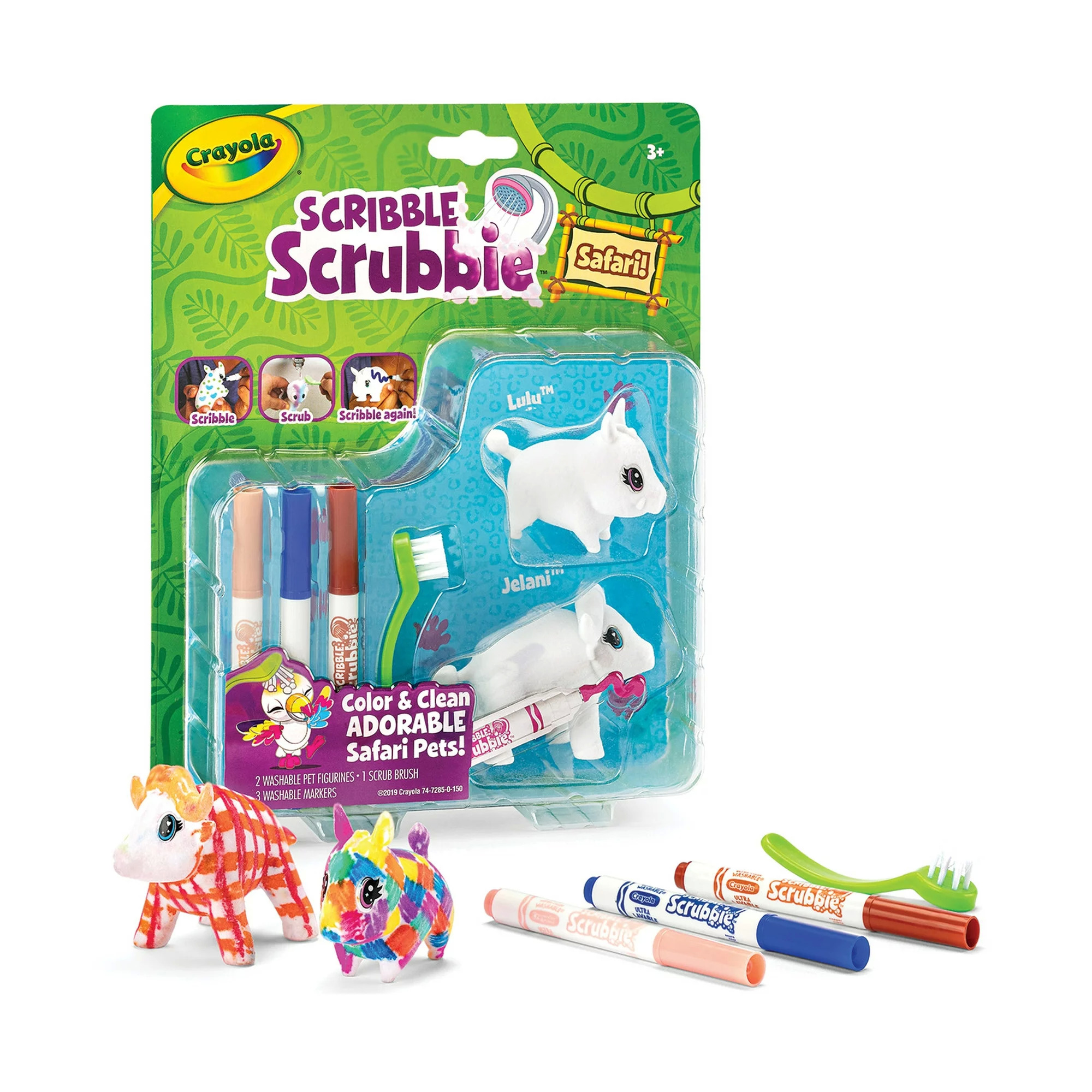 Crayola Scribble Scrubbie Safari Pets (Warthog & Water Buffalo) $4.97 + Free S&H w/ Walmart+ or $35+