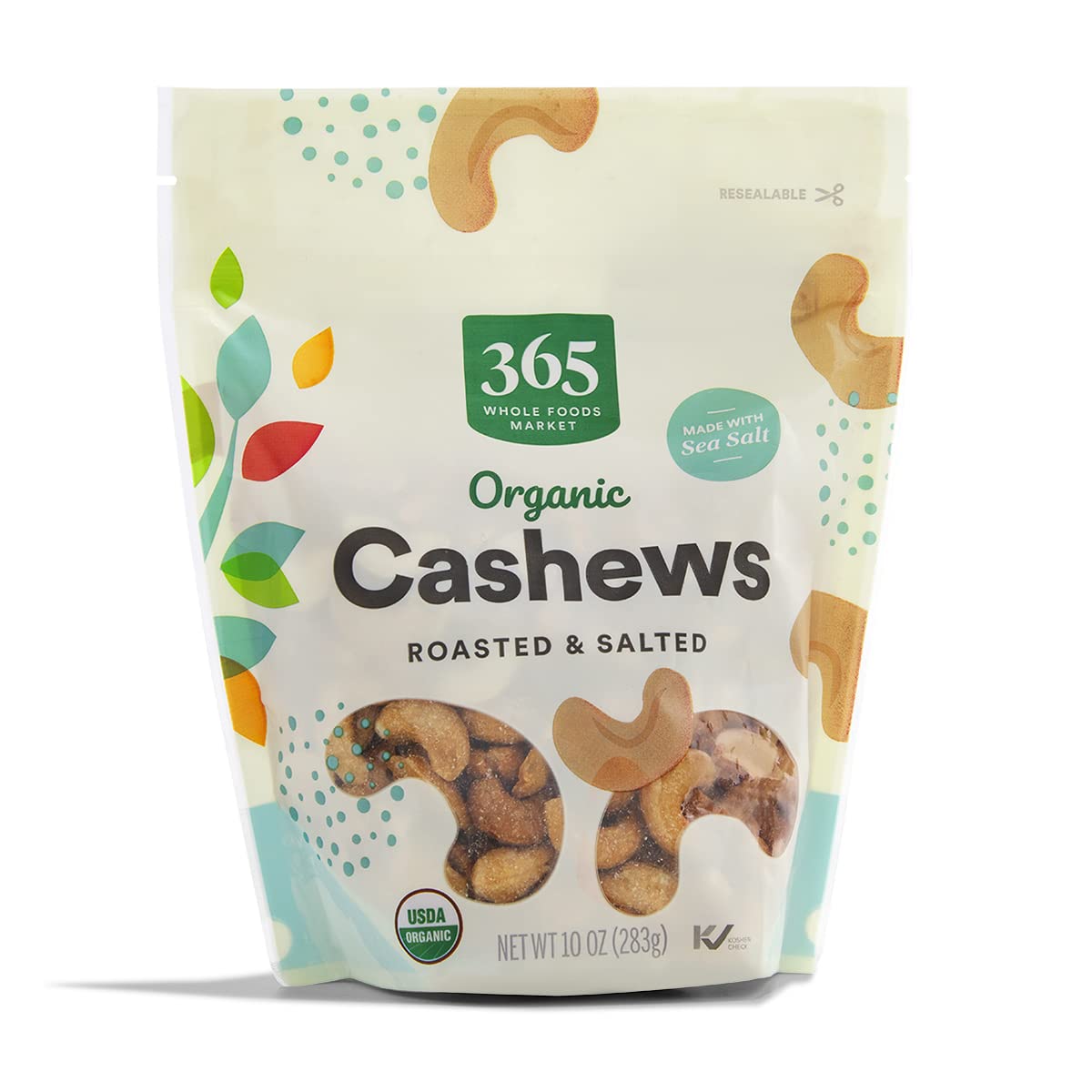 10-Oz 365 by Whole Foods Market Organic Roasted Cashews (Salted) $4.44 + Free Shipping w/ Prime or on $35+