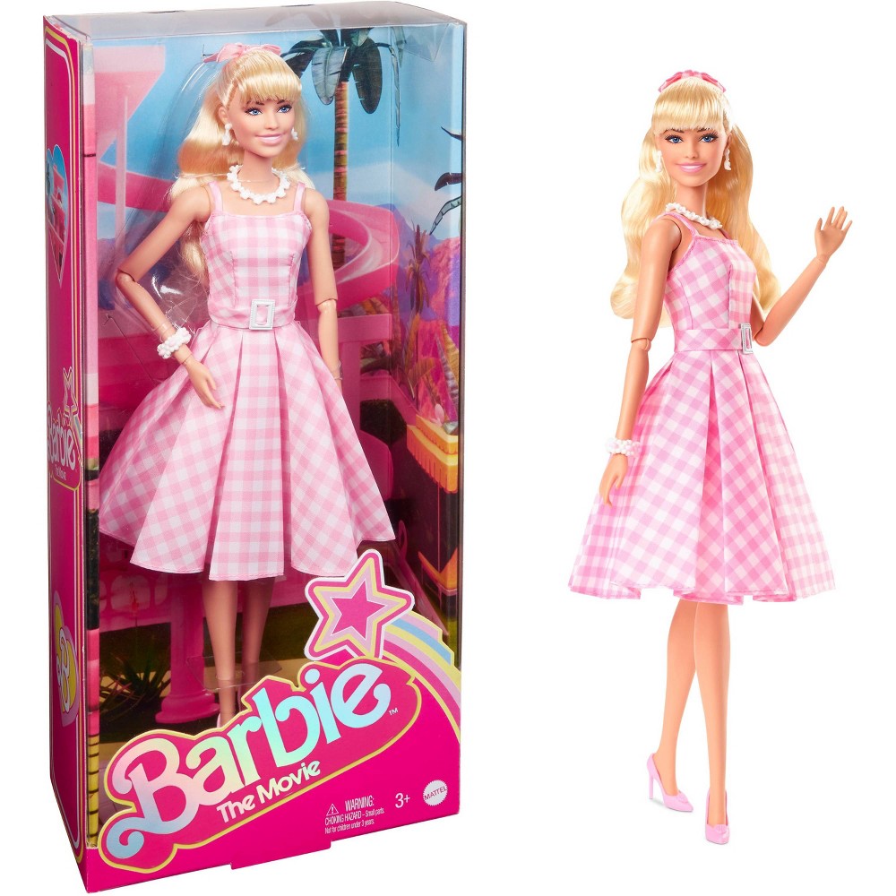 Barbie: The Movie Collectible Barbie Doll (Margot Robbie as Barbie in Pink Gingham Dress) $20 + Free Store Pickup at Target or FS on $35+