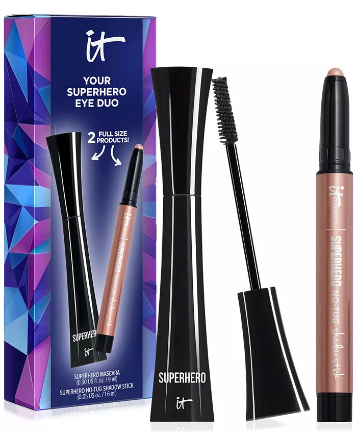 It Cosmetics: 2-Piece Superhero Mascara & Shadow Set $12, 3-Piece Eye Catching Shadow Stick Set $20, & More + Free Shipping on $25+ or Free Store Pick Up at Macy's