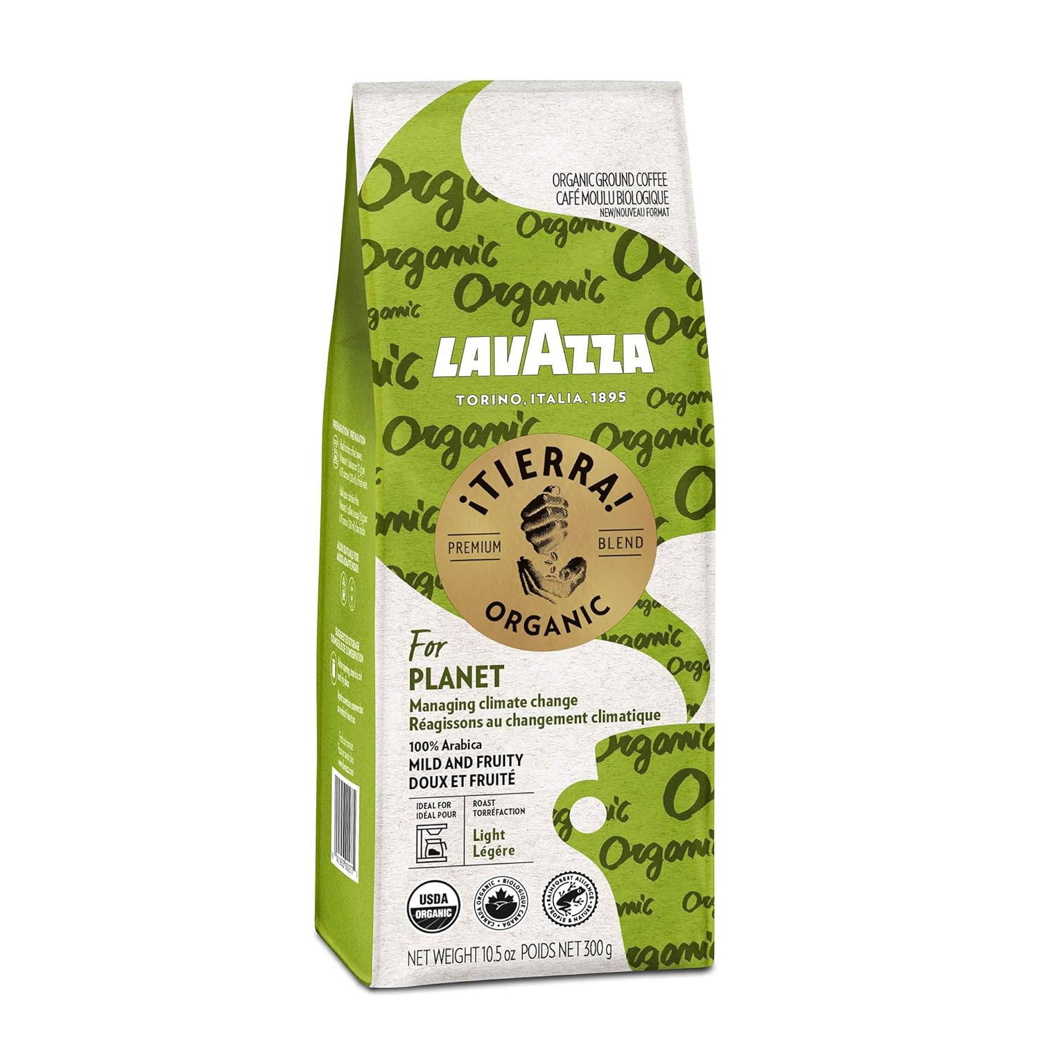 6Pack 10.5Oz Lavazza ¡Tierra! Organic Ground Coffee (Light Roast) 27.63 (4.61 each) w