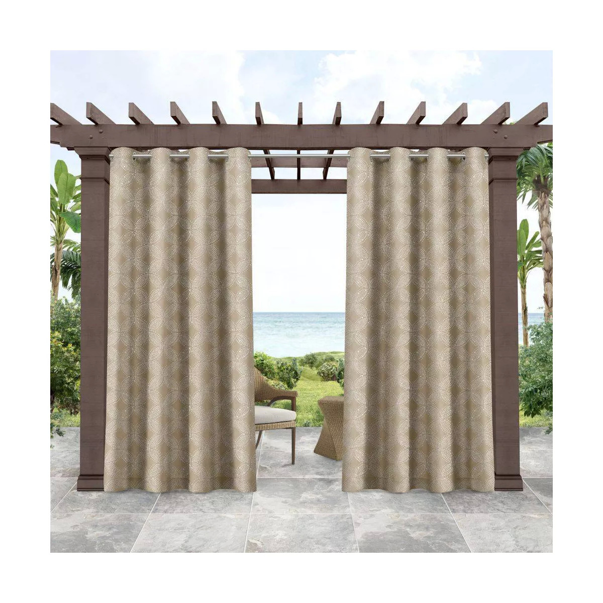 2-Pack Tommy Bahama Indoor/Outdoor Island Curtain Panels (Various Sizes & Colors) from  $8.70 + Free Store Pickup at Target or FS on $35+