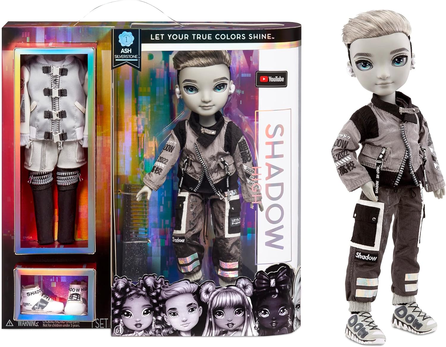 11'' Rainbow High Shadow Doll: Ash Silverstone w/ 2 Outfits & Accessories $9.68 + Free Shipping w/ Prime or on $35+