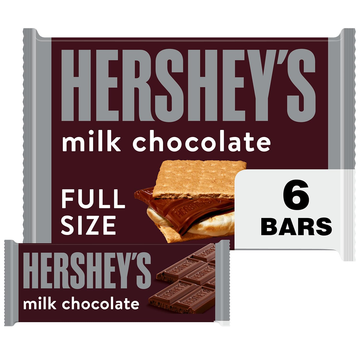 6-Count 1.55-Oz Hershey's Milk Chocolate Full Size Candy Bars $5.22 ($0.87 each) + Free Shipping w/ Prime or on $35+