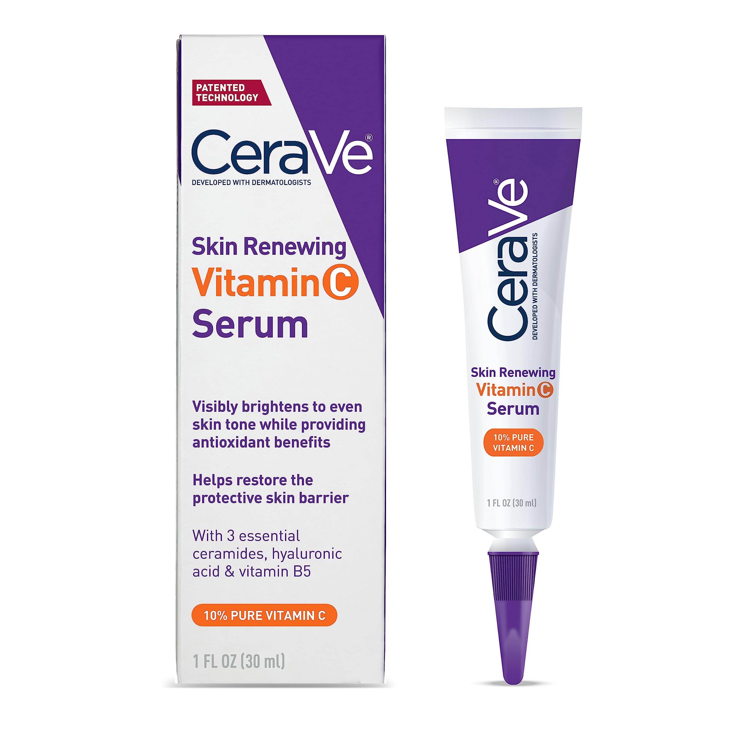 1-Oz CeraVe Skin Renewing Vitamin C Serum $13.81 w/ S&S + Free Shipping w/ Prime or on $35+