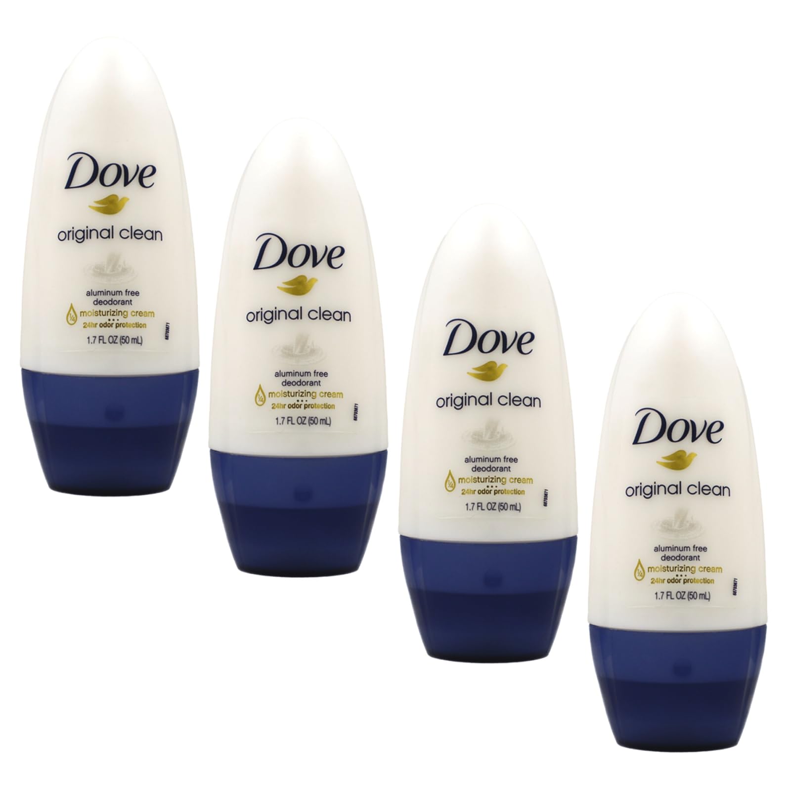 4-Count 1.7-Oz Dove Original Clean Roll On Aluminum Free Deodorant $3.26 ($0.82 each) + Free Shipping w/ Prime or on $35+