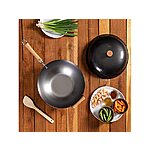 14&quot; Joyce Chen Carbon Steel Wok w/ Dome Lid &amp; 12&quot; Bamboo Spatula (Recipe Book Included) $19 + Free Shipping w/ Prime
