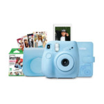 Fujifilm Instax Mini 7+ Bundle w/ 10-Pack Film, Album, Camera Case & Stickers (3 Colors) $55 + Free Shipping