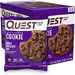 12-Count 2.08-Oz Quest Nutrition Protein Cookies (Double Chocolate Chip) 2 for $30.45 w/ Subscribe &amp; Save + Free S/H