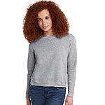 Hanes Women's Ecosmart V-Notch Crewneck Fleece Sweatshirt (Light Steel, Size S-XXL) $8.80 + Free Shipping w/ Prime or on $35+