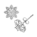 Macy's Diamond Flower Cluster Earrings (1/10 ct. t.w.) $29.70, Macy's Diamond Love Knot Stud Earrings (1/10 ct. t.w.) $30, More + Free Shipping