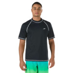 Speedo Swim Gear & Apparel: Men's Short Sleeve Swim Shirt (Black, S or XXL) $6.75 &amp; More + Free Shipping on $49+