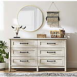 Better Homes &amp; Gardens Modern Farmhouse 6-Drawer Dresser (Rustic White) $187 + Free Shipping