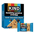 10-Pack KIND Healthy Grains Energy Bars (Dark Chocolate Chunk) $5.75 w/ Subscribe &amp; Save