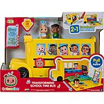 CoComelon Transforming School Time Bus w/ Lights &amp; Sounds $9.15 + Free Shipping w/ Prime or on $35+