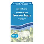 120-Count Amazon Basics Stand &amp; Fill Freezer Quart Bags $5.22 w/ S&amp;S + Free Shipping w/ Prime or on $35+