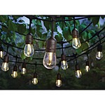 Hampton Bay Edison Patio String Lights w/ LED Bulbs (24-Lights 48') $29.97 + Free Shipping