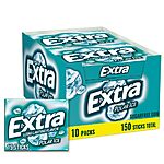 10-Count 15-Stick Extra Sugar-Free Gum: Peppermint $8.90, Polar Ice $8.60 w/ Subscribe &amp; Save