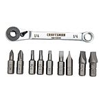 10-Piece Craftsman Ratcheting Offset Screwdriver Set $11