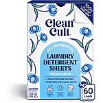 Prime Members: 60-Pack Cleancult Laundry Detergent Sheets (Various) $6.30 w/ Subscribe &amp; Save + Free S&amp;H