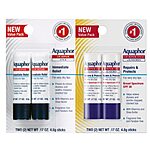 [Prime] 4-Pack Aquaphor Lip Balm Set (Sunscreen + Regular) $9.58 &amp; More w/ S&amp;S + Free Shipping