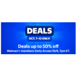 Starting October 6: Walmart+ Early Access Deals + Free Shipping w/ Walmart+