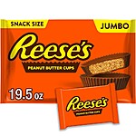 19.5-Oz Reese's Peanut Butter Cup Snack Size Candy Bag $6