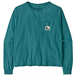 Patagonia Women's Long Sleeve Cut Pocket T-Shirt (Wetland Blue) $17.50