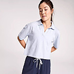 CALIA Women's Seamless Polo Shirt (Pale Blue) $7.62 + Free Shipping