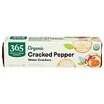4.4-Oz 365 by Whole Foods Market Organic Cracked Pepper Water Crackers $1.42 + Free Shipping w/ Prime or on $35+