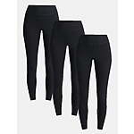 3-Pack Time and Tru Women's High Rise Leggings (Various) $11.25 + Free S&amp;H w/ Walmart+ or on $35+