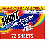 72-Pack Shout Color Catcher Laundry Sheets $6.71 + Free Shipping w/ Prime or on $35+