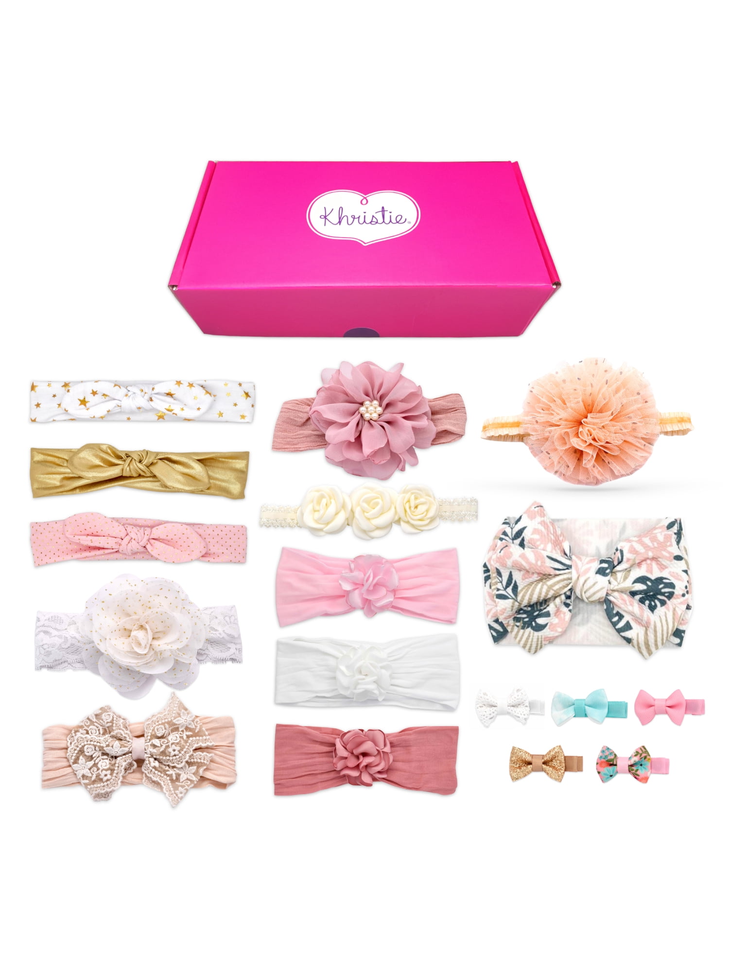 17-Piece Khristie Baby & Toddler Hair Accessory Headband & Clip Assortment $7 + Free Shipping w/ Walmart+ or $35+