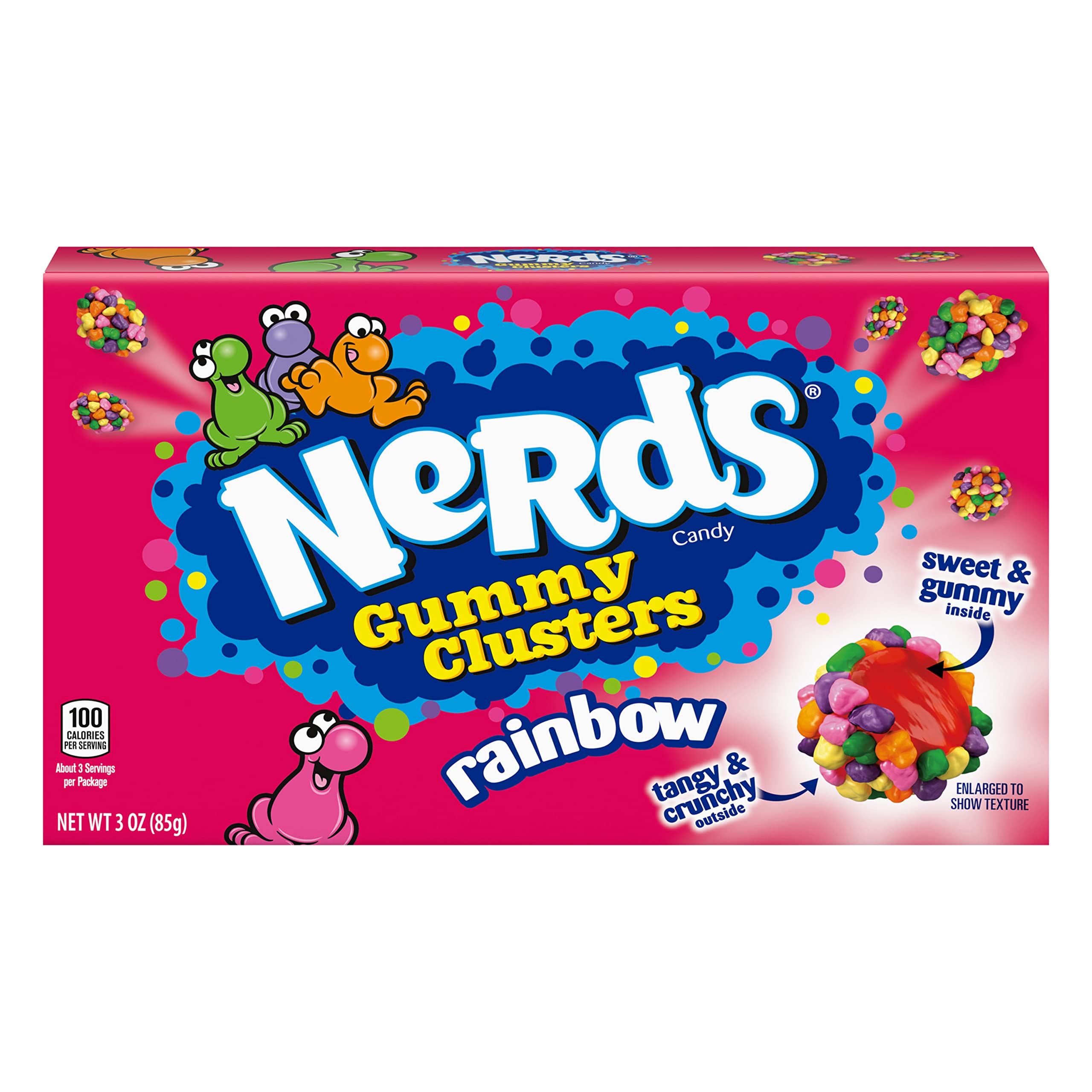 12-Packs 3-Oz Nerds Gummy Clusters Movie Theater Candy Boxes (Rainbow) $11.90 ($0.99 each) + Free Shipping w/ Prime or on $35+