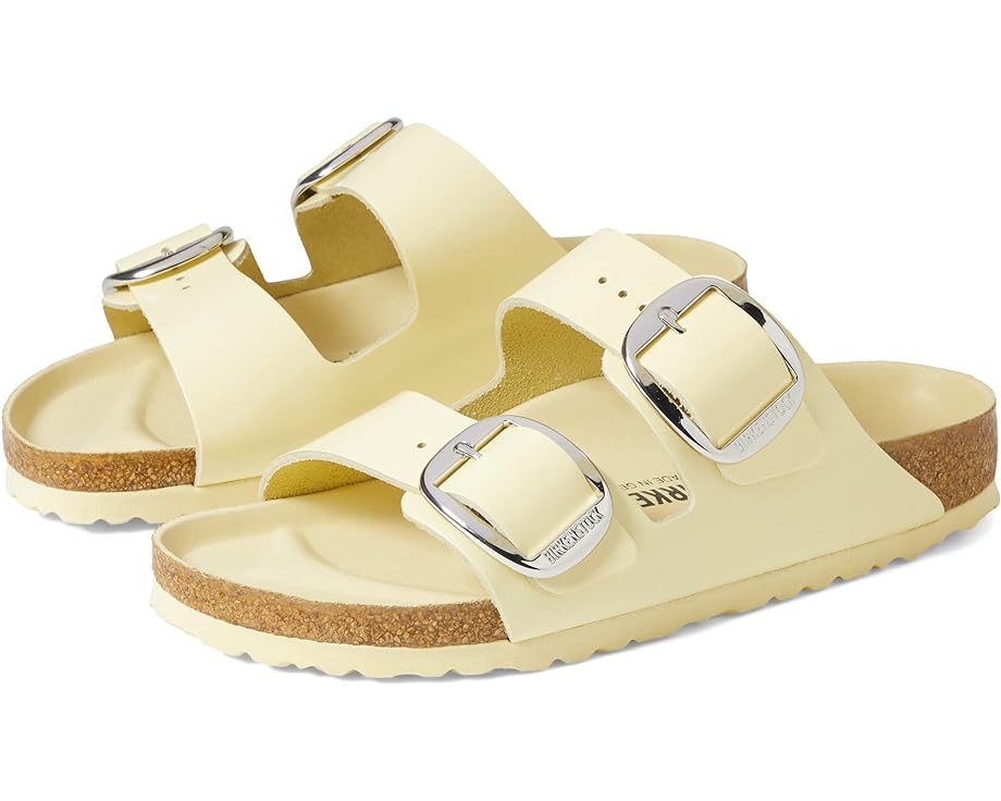 Birkenstock Arizona Big Buckle High Shine Slide Sandals (Butter Leather) $85 + Free Shipping
