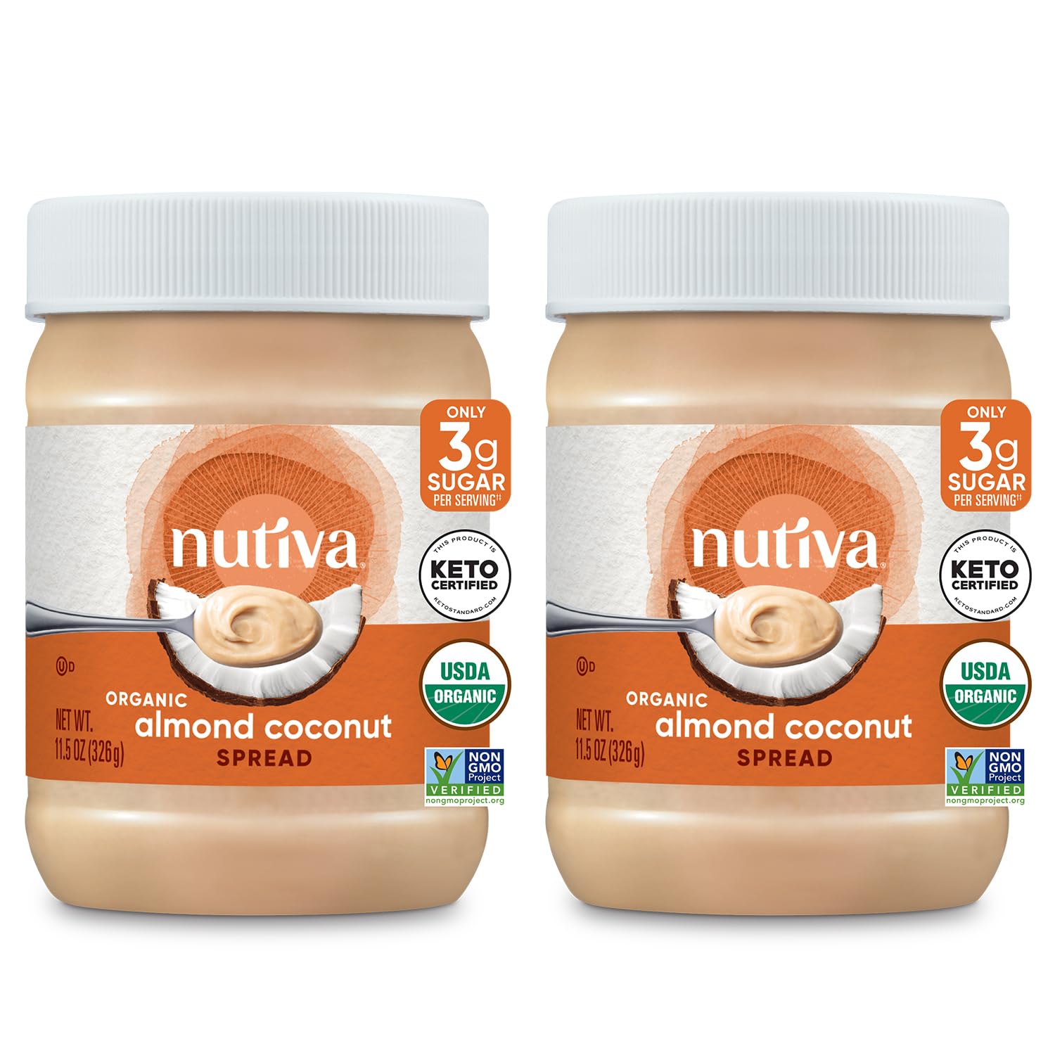 2-Pack 11.5-Oz Nutiva Organic Almond Coconut Spread $4.56 ($2.28 each) + Free Shipping w/ Prime or on $35+