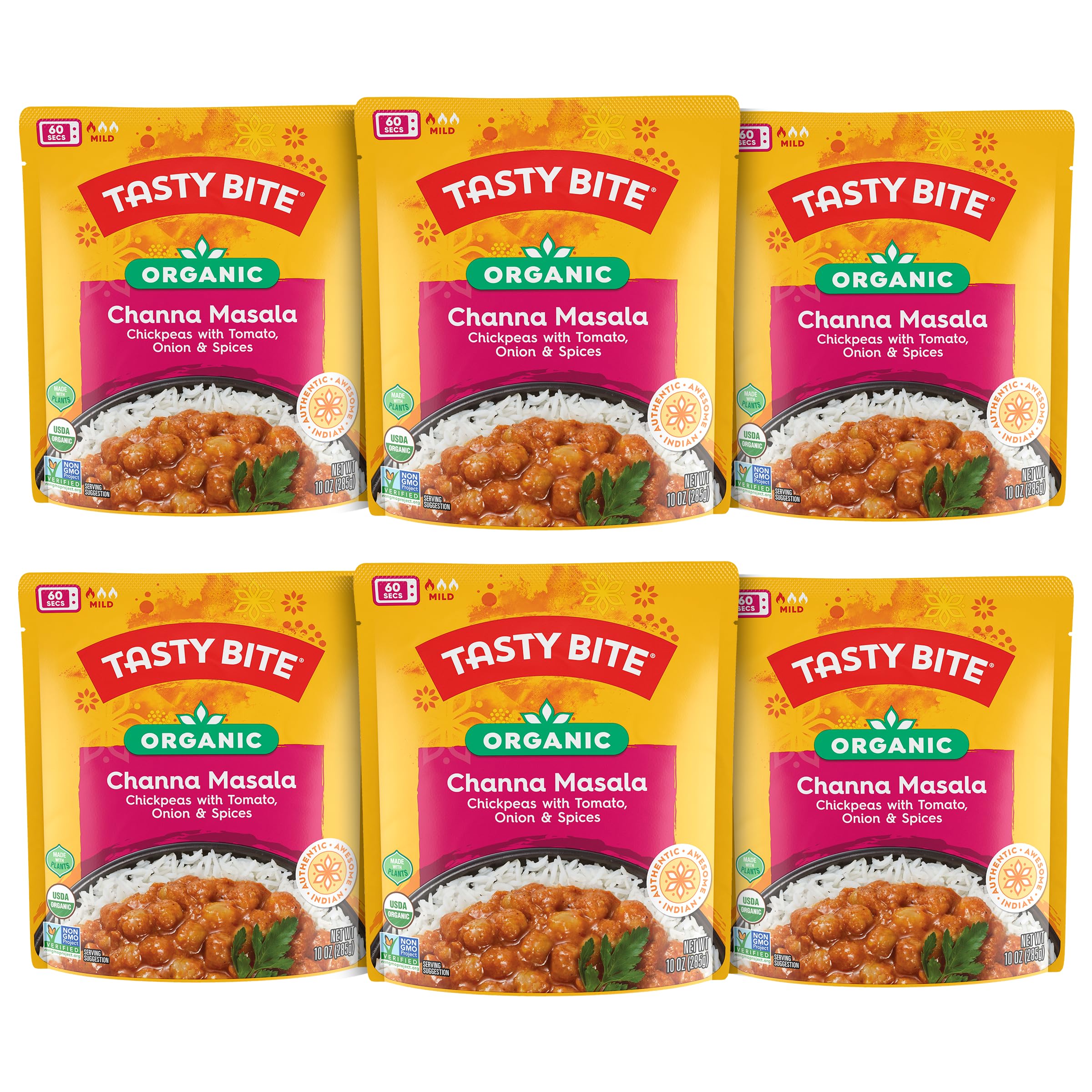 6-Packs 10-Oz Tasty Bite Organic Channa Masala Ready-to-Eat Entree Pouch $13.37 ($2.23 each) + Free Shipping w/ Prime or on $35+