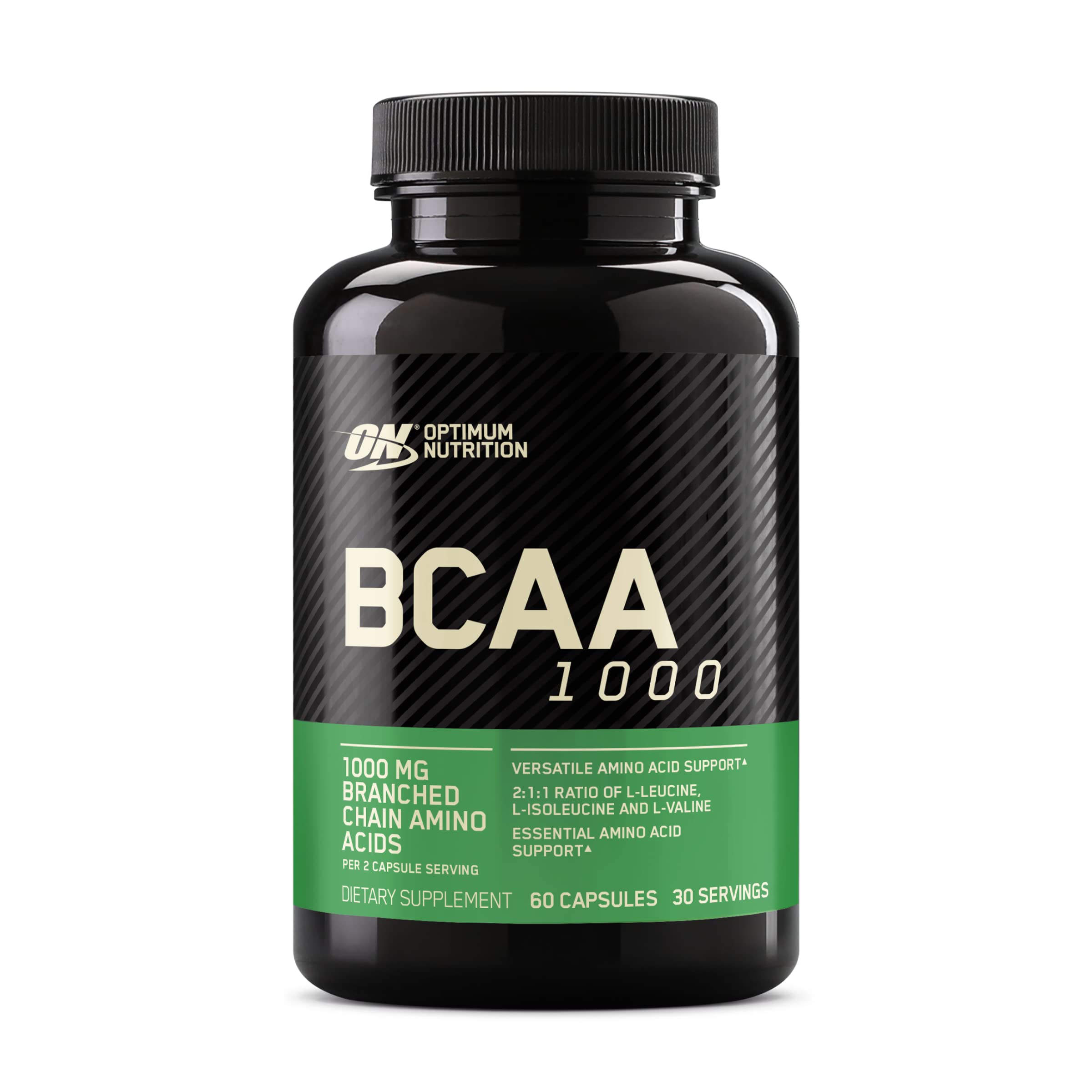 60-Capsules Optimum Nutrition BCAA 1000mg Branched Chain Amino Acids Supplement  $6.50 w/ S&S + Free Shipping w/ Prime or on $35+