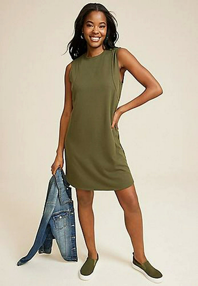 Maurices: 30% Off Select Items: Women's 24/7 Sleveless Tee Dress (4 Colors) $15 & More + Free Shipping on $50+