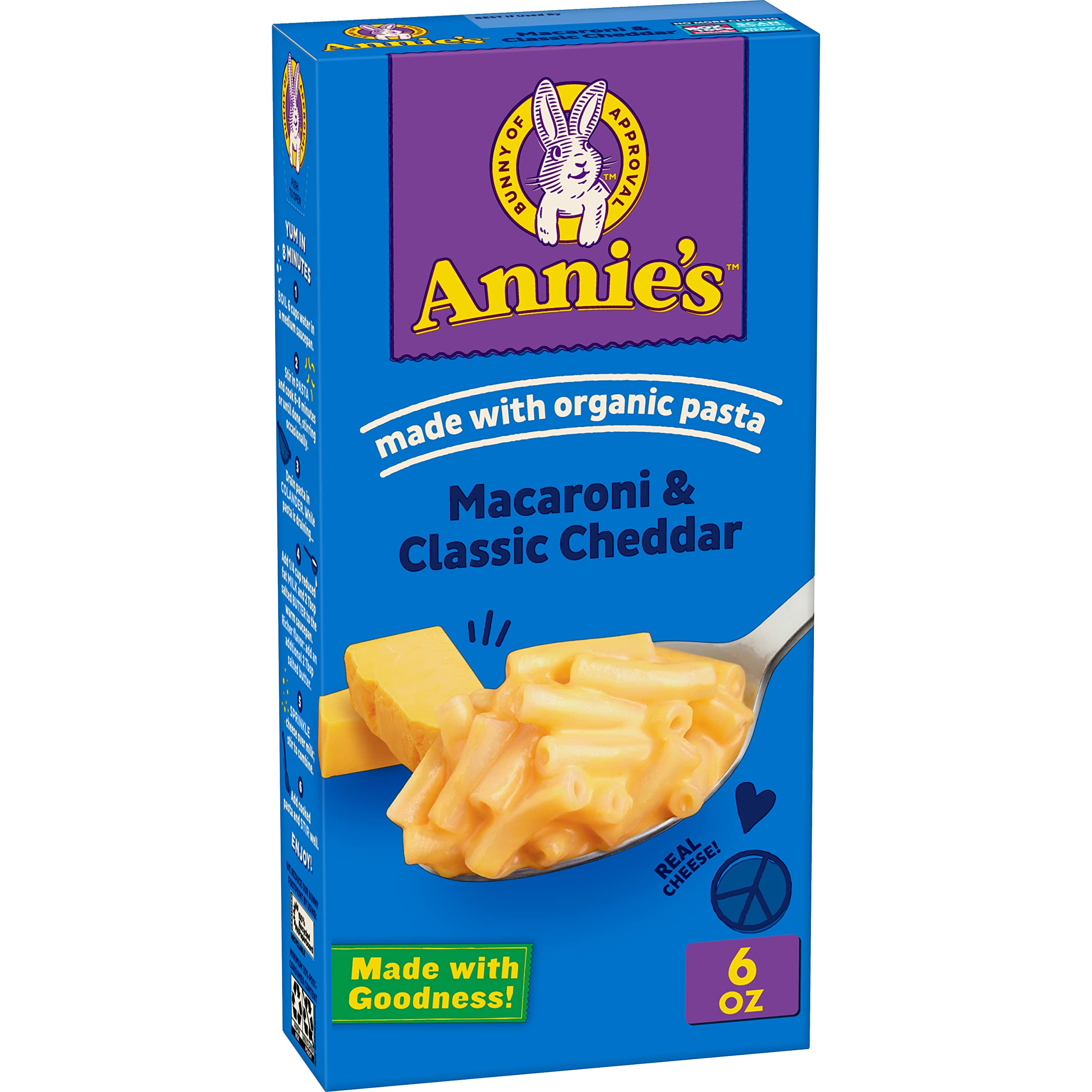 12-Count 6-Oz Annie's Macaroni and Cheese with Organic Pasta (Classic Cheddar) $10.12 ($0.84 each) w/ S&S + Free Shipping w/ Prime or on $35+