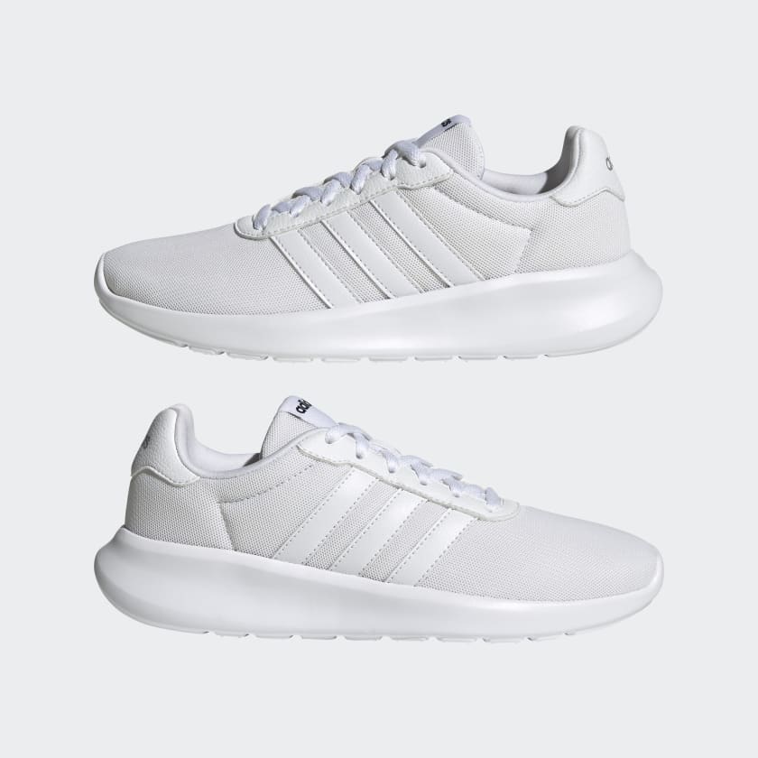 adidas Women's Lite Racer 3.0 Shoes (White, Size 8.5 ONLY) $18 + Free Shipping