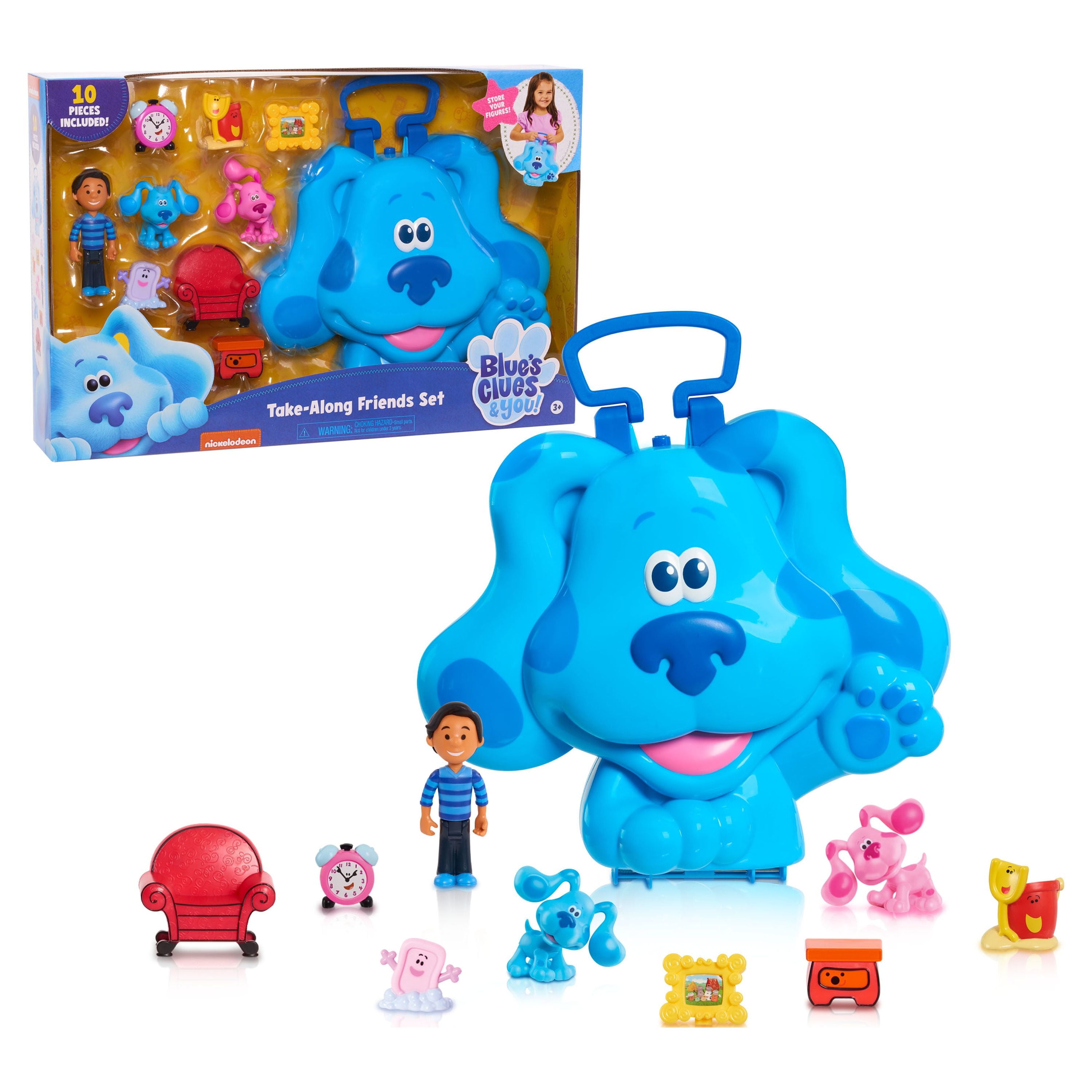 10-Piece Blue’s Clues & You! Take-Along Friends Toy Set $9.15 + Free S&H w/ Walmart+ or $35+