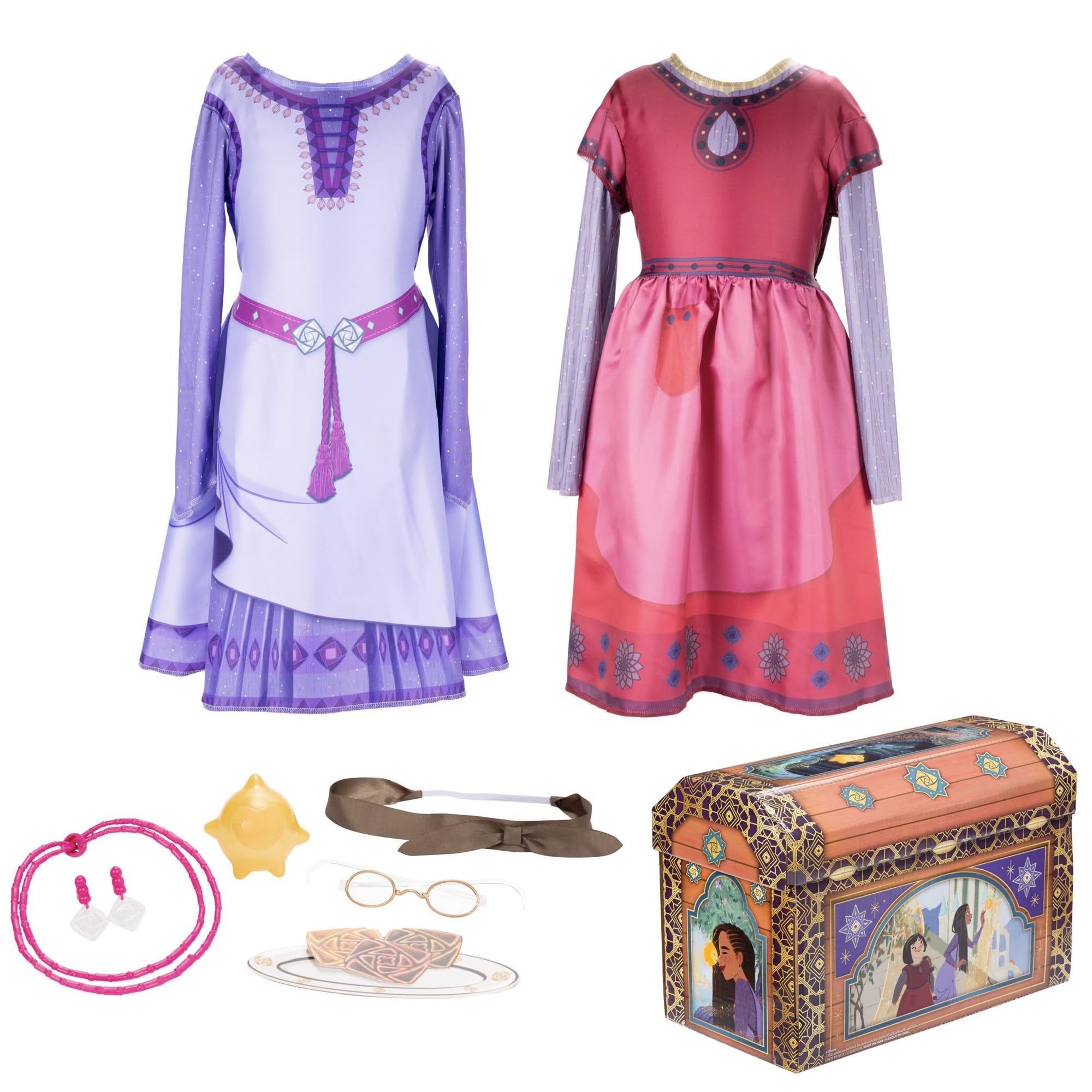 9-piece-disney-s-wish-asha-dahlia-dress-up-trunk-fits-sizes-4-6x-9