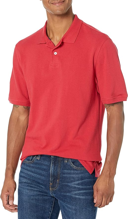 Amazon Essentials Men's Regular-Fit Cotton Pique Polo Shirt (Various) $7.60 + Free Shipping w/ Prime or on $35+