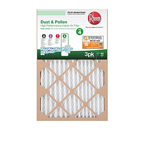Rheem dust & pollen online air filter