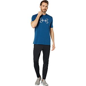 Under Armour Men's Fish Hook Logo Tee Shirt (Deep Sea/Breaker Blue, Size M,  XL, 2XL, 3XL) $15 + Free Shipping