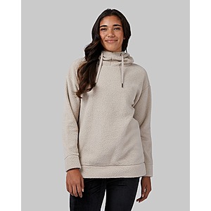 32 Degrees Women s Shorthair Sherpa Pullover Hoodie 3 Colors