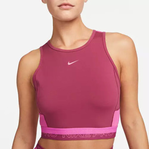 Nike Women's Pro Dri-FIT Femme Cropped Tank Top (Rosewood, Size S-XXL)  $10.47 + Free Shipping on $49+ or Free Store PU at Dick's Sporting Goods